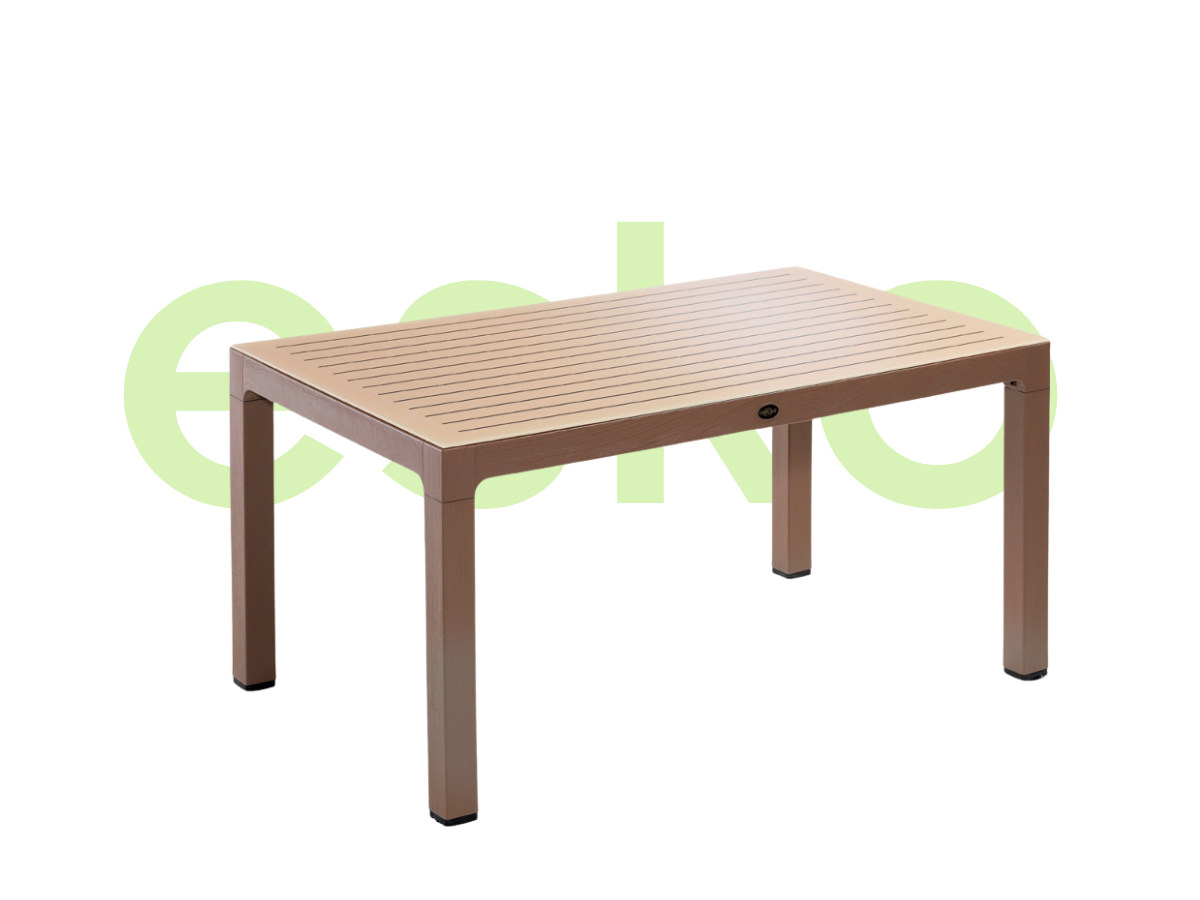 WOOD ÇİZGİLİ 90 X 150 CM CAMLI MASA